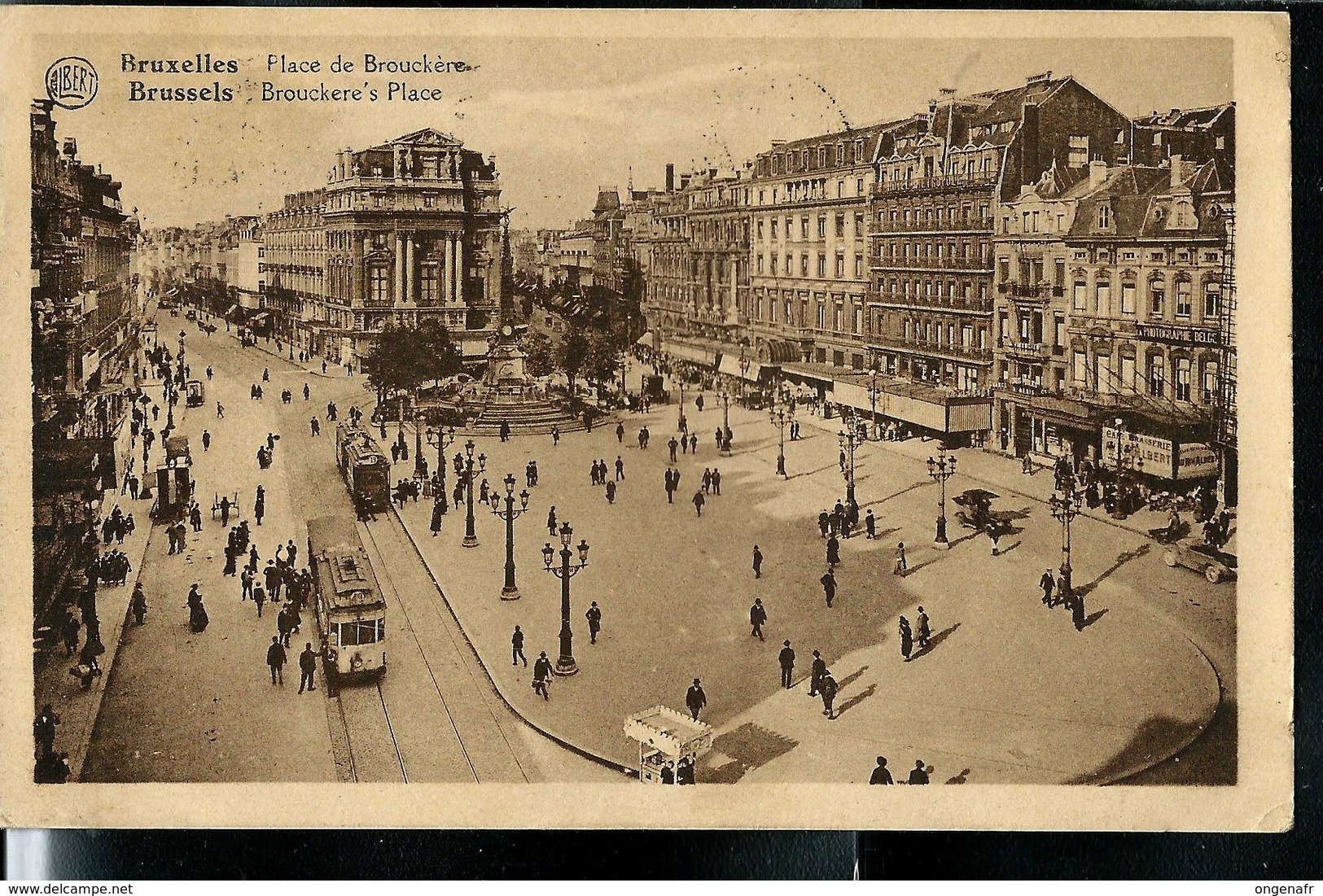 Carte écrite: Place de Brouckère