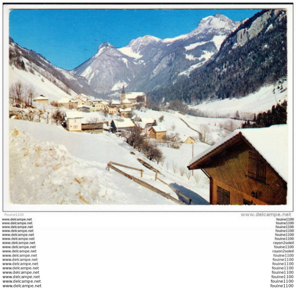 carte ( format 15 x 10,5 cm )  bellevaux  ( recto verso )