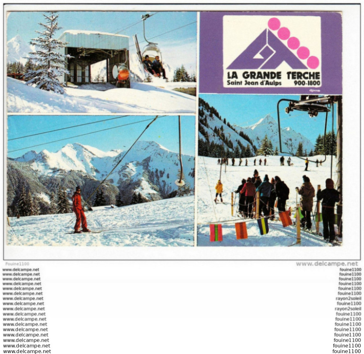 carte ( format 15 x 10,5 cm ) saint jean d' aulps ( recto verso )