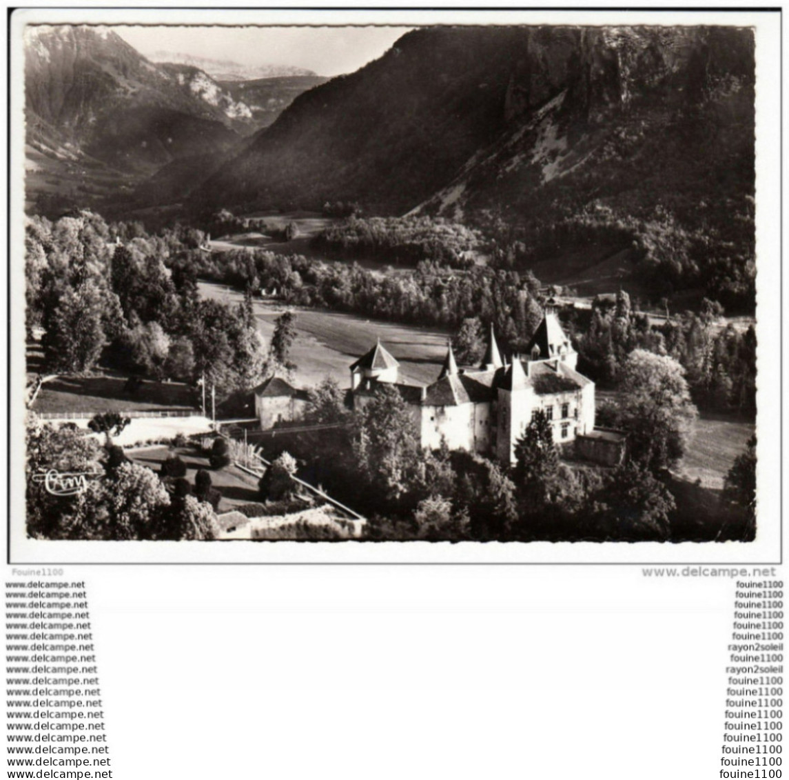 carte ( format 15 x 10,5 cm )  thorens glières  château de sales ( recto verso )