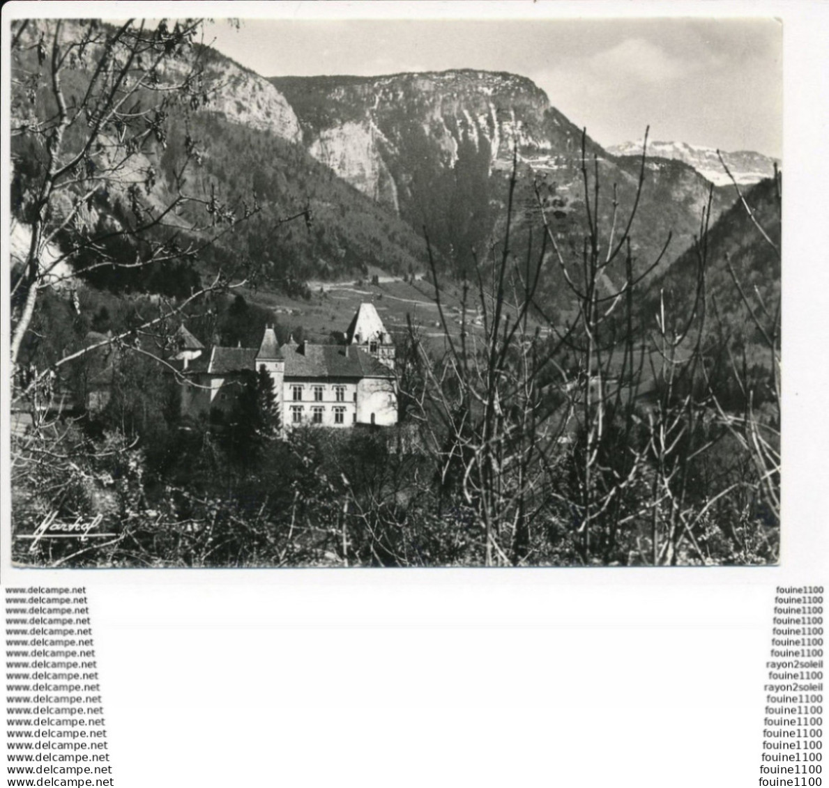 carte ( format 15 x 10 cm ) de THORENS GLIERES  château de sales  ( recto verso )