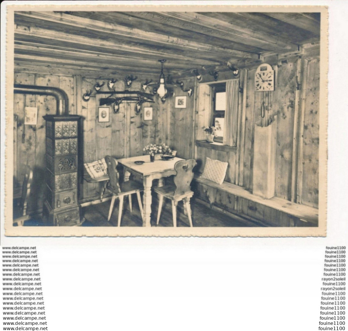 carte ( format 15 x 10 cm )  engadiner stube sils im engadin ( recto verso )