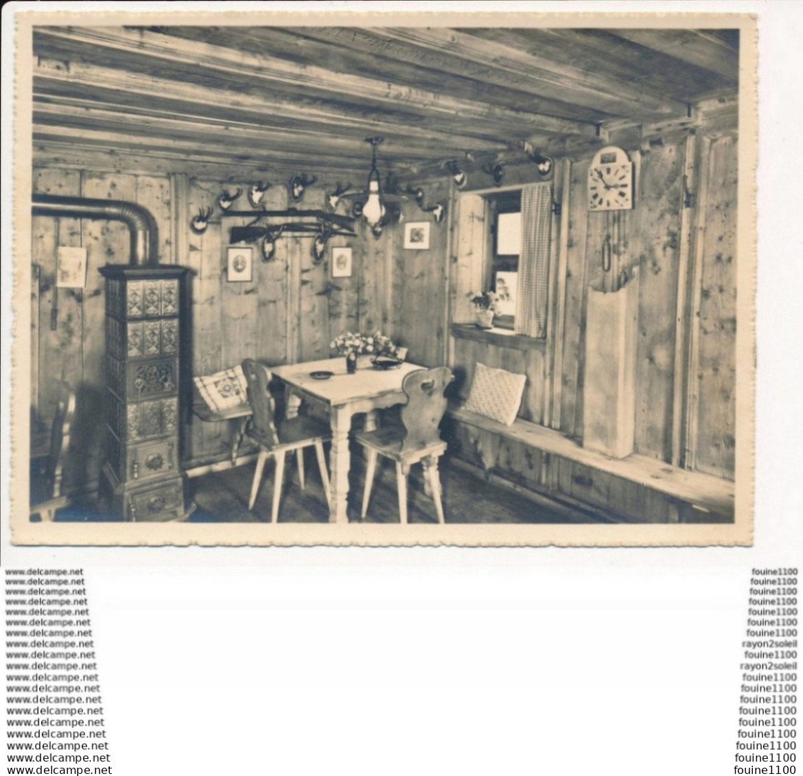 carte ( format 15 x 10 cm )  engadiner stube sils im engadin ( recto verso )