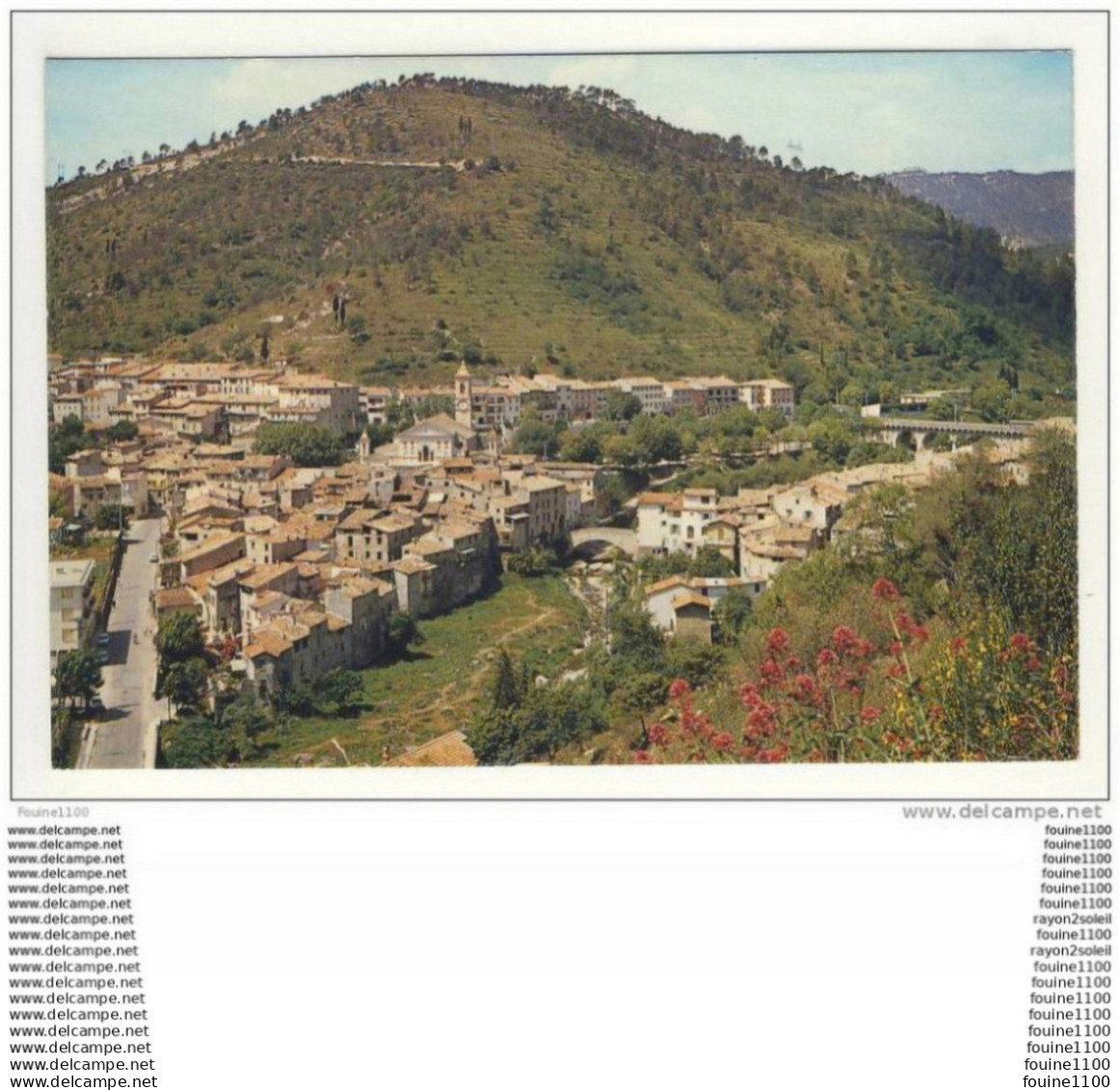 carte ( format 15 x10,5 ) de  l' escarène ( col de braus )