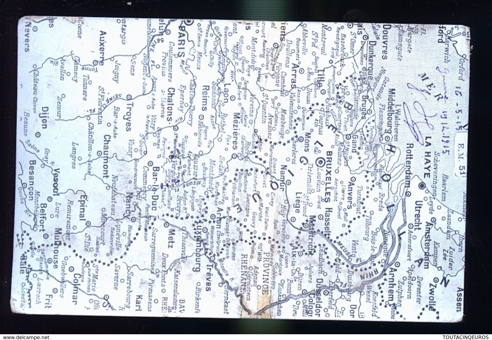 CARTE FRANCE BELGIQUE