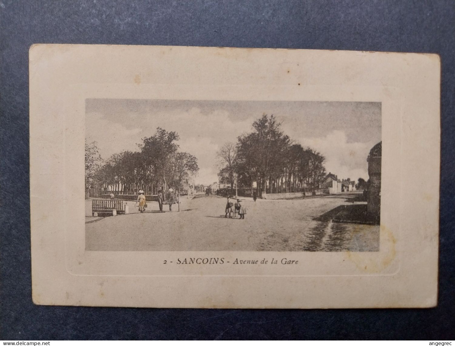 Carte France Sancoins (Cher)    Avenue de la Gare - Cachet  1915 Hôpital Militaire temporaire de Sancoins (Cher)