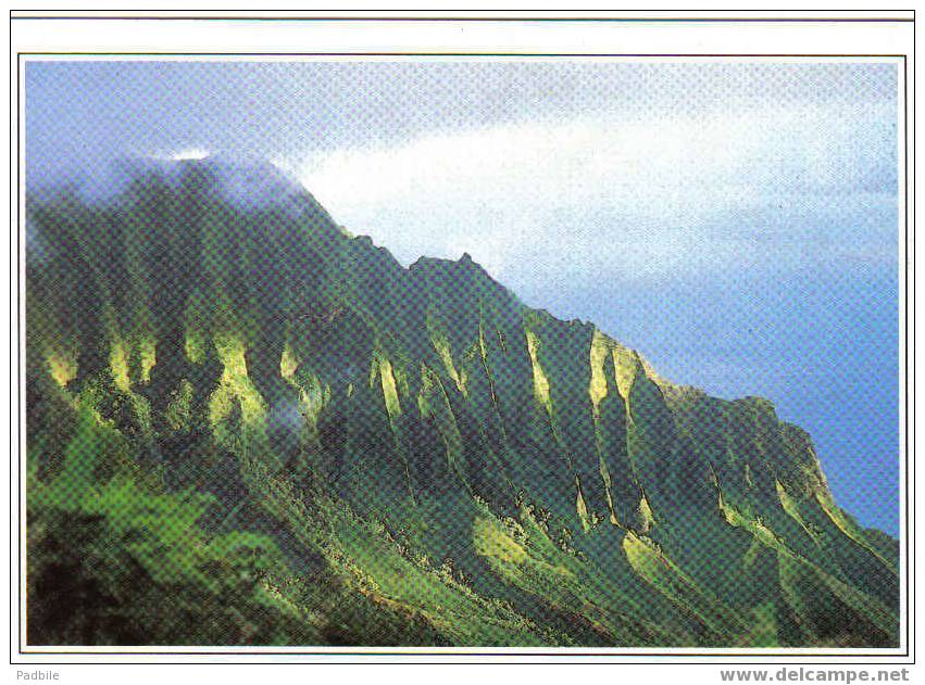 carte imprimé Hawai   ile de Kauai  les "Pali"