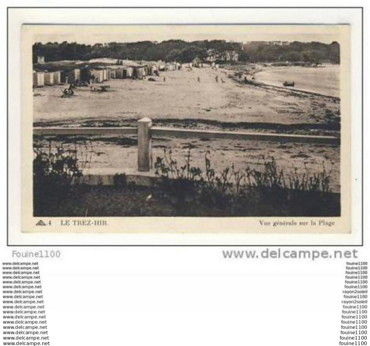 carte le trez - hir  ( peu courante ) plougonvelin