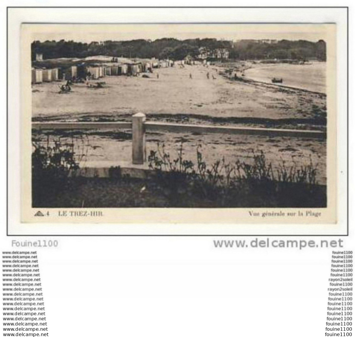 carte le trez - hir  ( peu courante ) plougonvelin