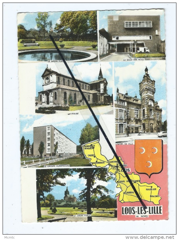 Carte Moderne -   Loos les Lille  -  Multivues