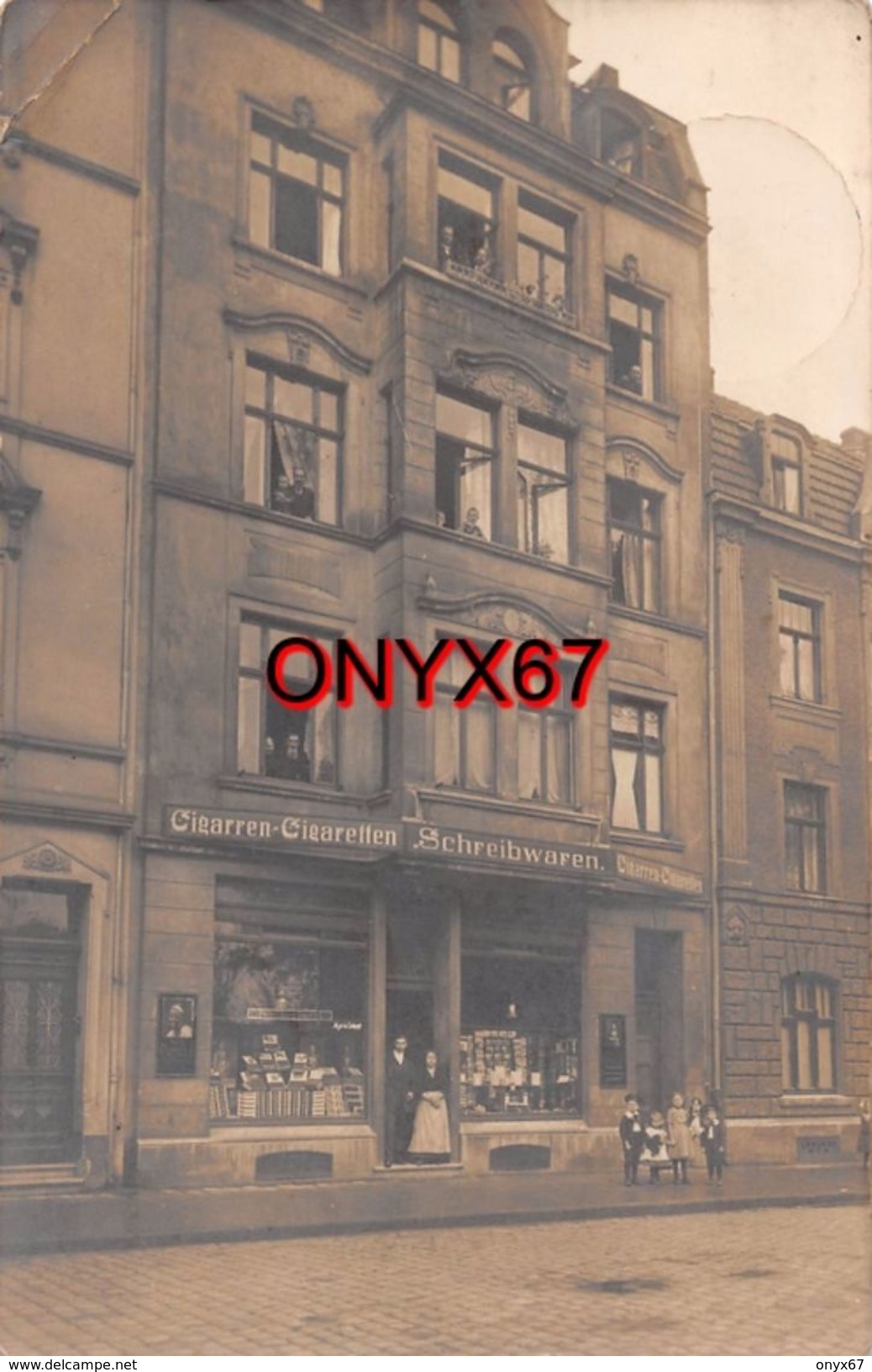 Carte Photo Allemand CÖLN-KÖLN-KOELN-COLOGNE-Schreibwaren-Cigarren-Cigaretten-MAGASIN-Stempel Auslandstelle TRIER-Frei