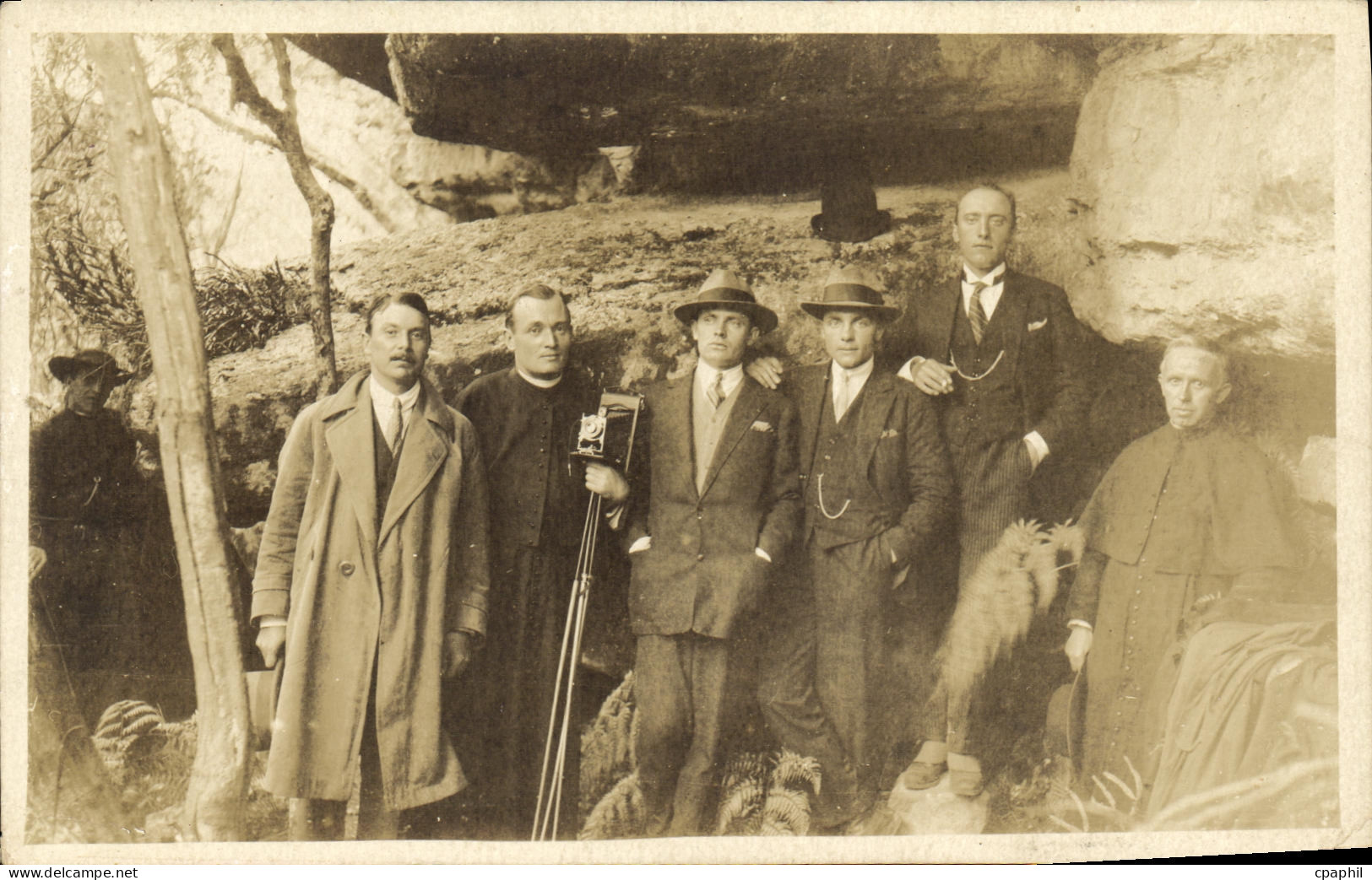 CARTE PHOTO Colombie Hommes posant Photographe