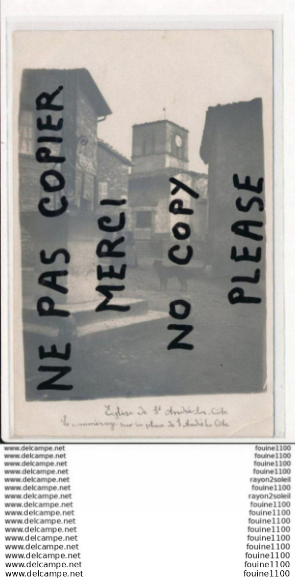 carte photo de SAINT ANDRE LA COTE  ( recto verso )