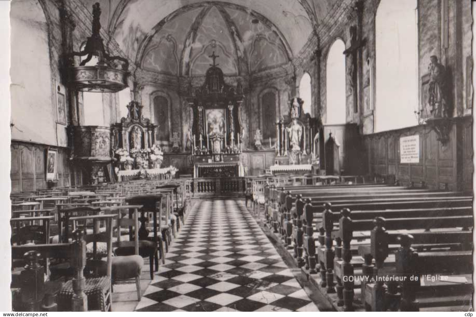 carte photo GOUVY  1968
