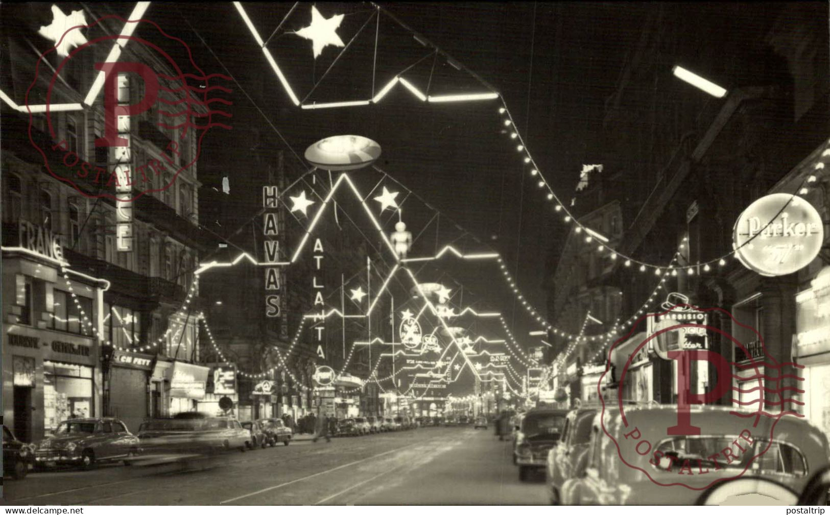 CARTE PHOTO Les Féeries lumineuses de Bruxelles  BRUSSEL BRUXELLES belgique