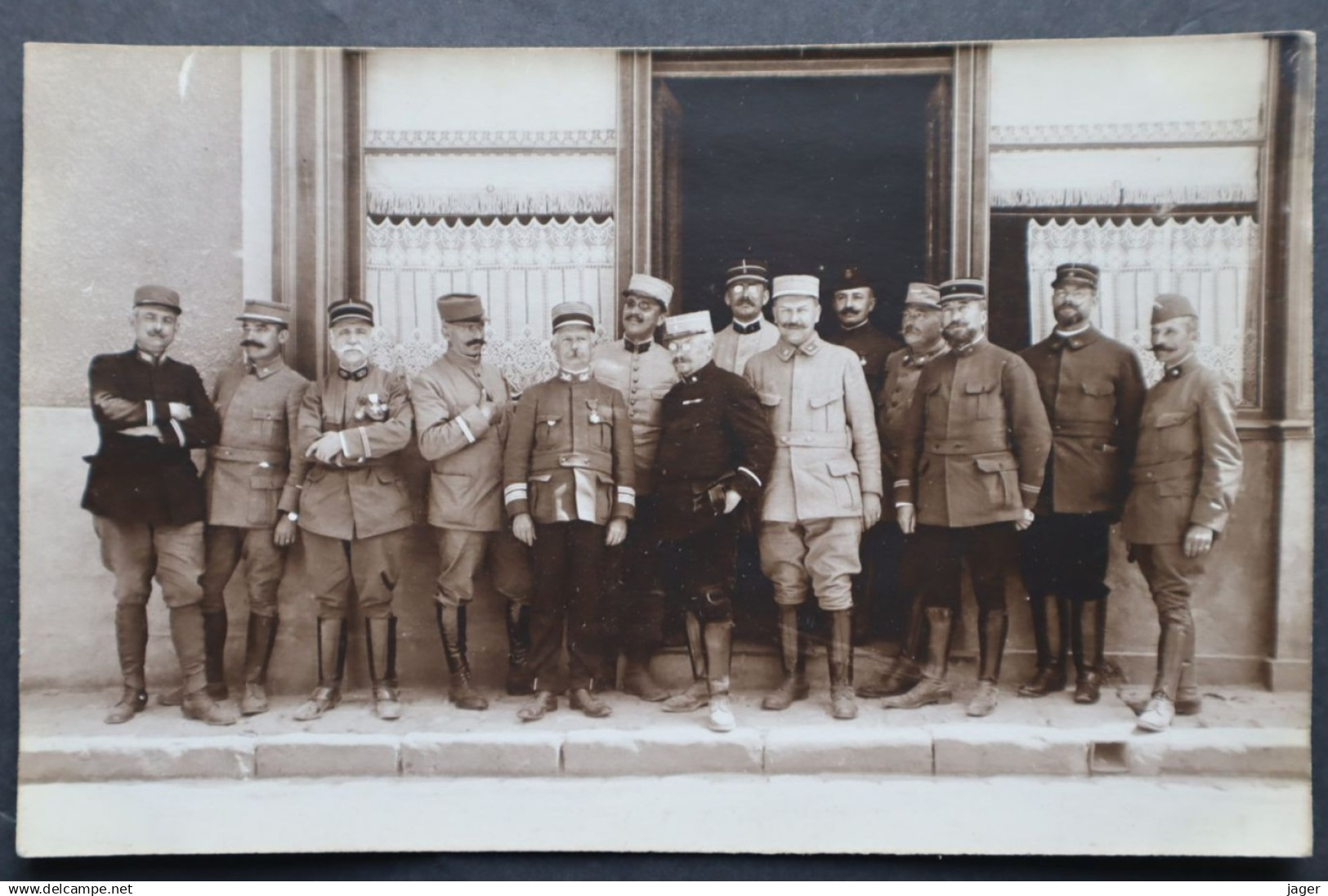 Carte photo Poilus officiers  Brétigny sur Orge 1915    /20/