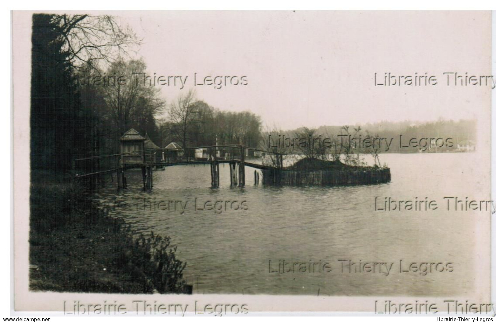 carte photo Rixensart Genval-les-Eau  Bord du lac