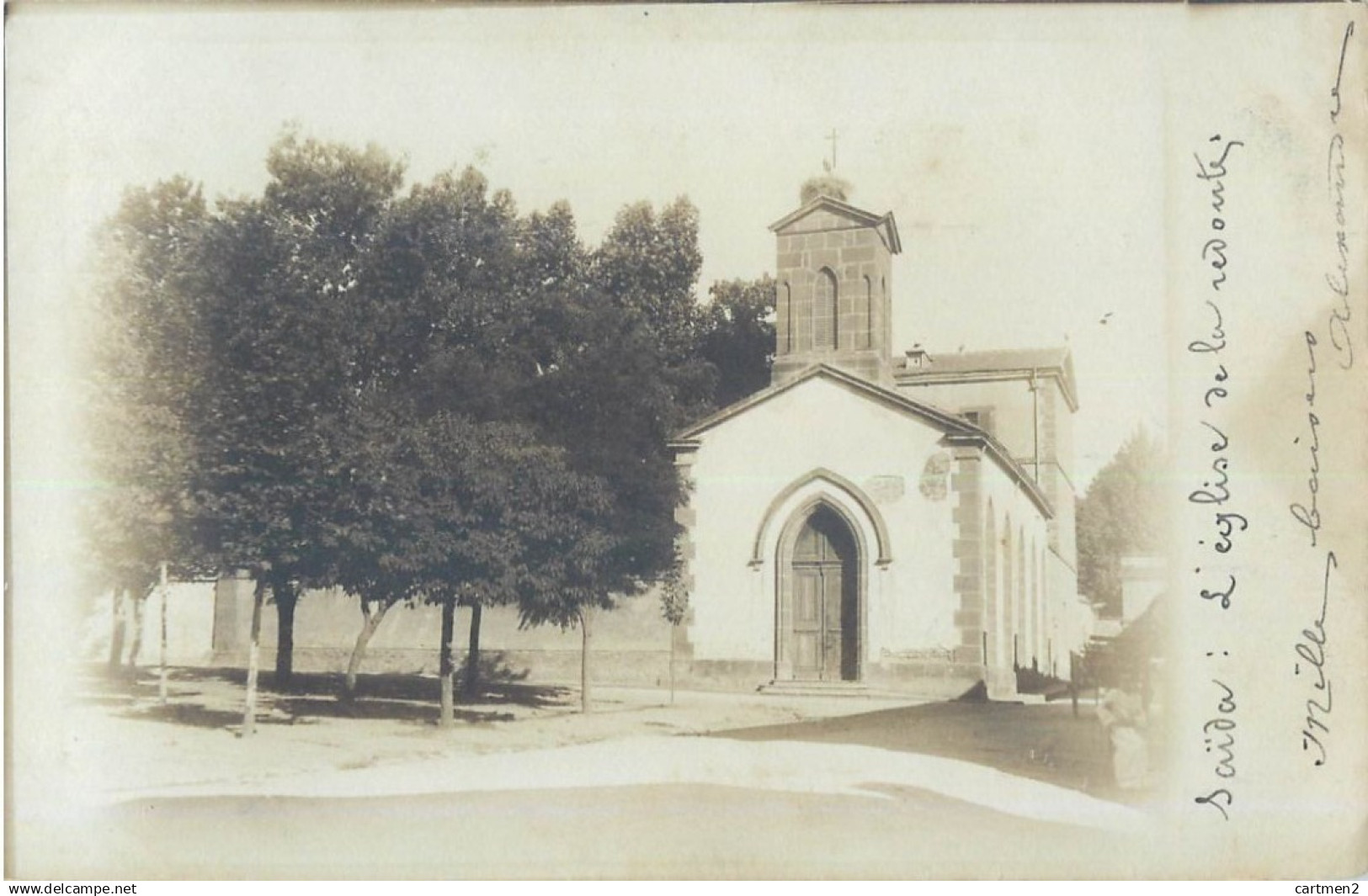 CARTE PHOTO : SAÏDA L'EGLISE ALGERIE