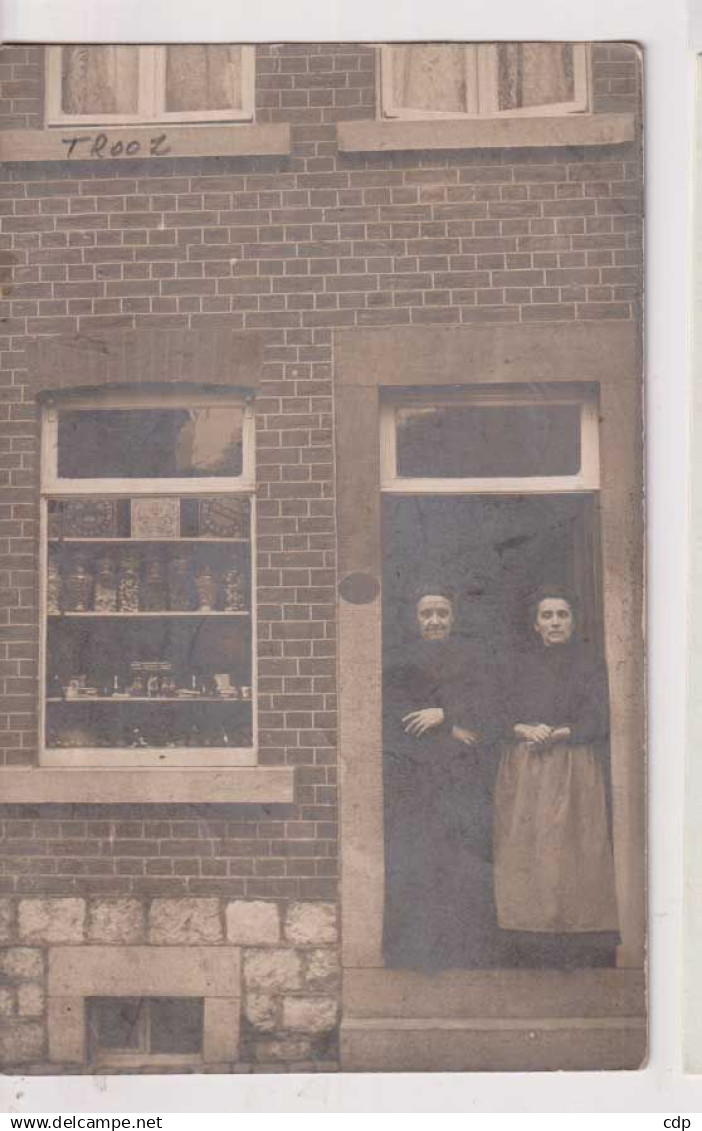 carte photo TROOZ  magasin  1911