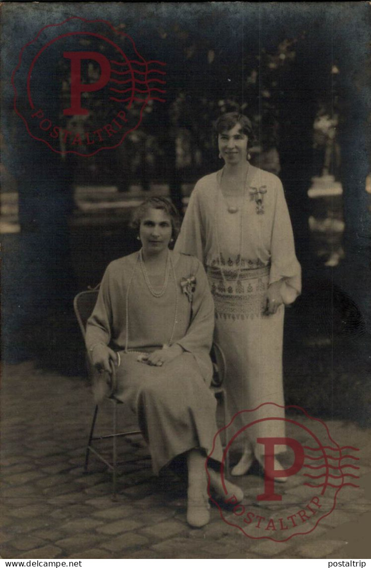 carte photo Victoria Eugenie ("Ena") van Battenberg españa koningin Elisabeth van België. sp   Belgie Belgique bruxelles