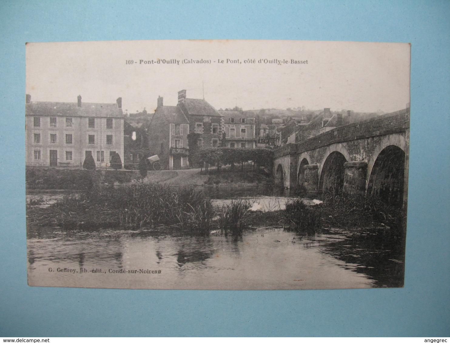 Carte Pont-d'Ouilly - Le Pont, côté d'Ouilly-le-Basset