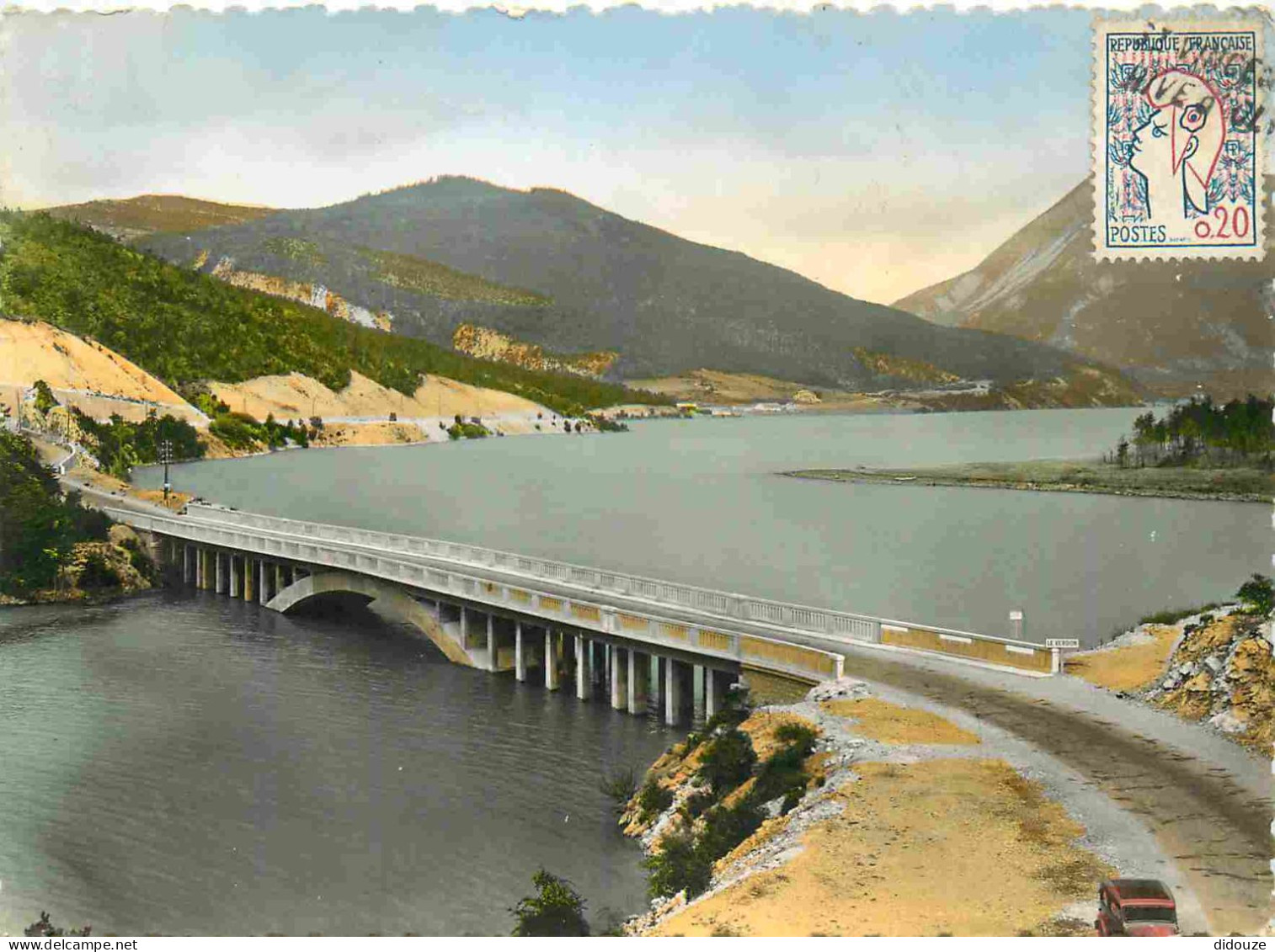 Carte Postale - 04 - Castellane - Environs de Castellane - le lac de Castillon - Mention Photographie Véritable - Carte