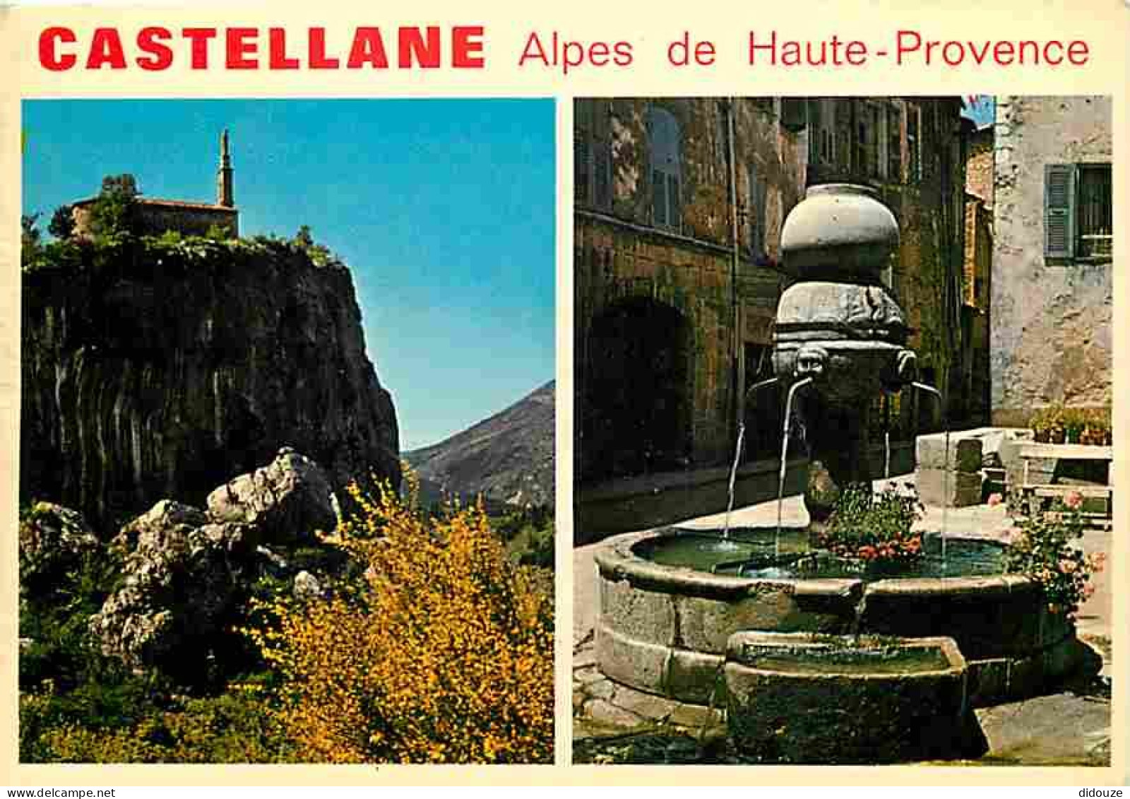 Carte Postale - 04 - Castellane - Multivues - Fontaine - Flamme Postale de Castellane - CPM - Voir Scans Recto-Verso - P