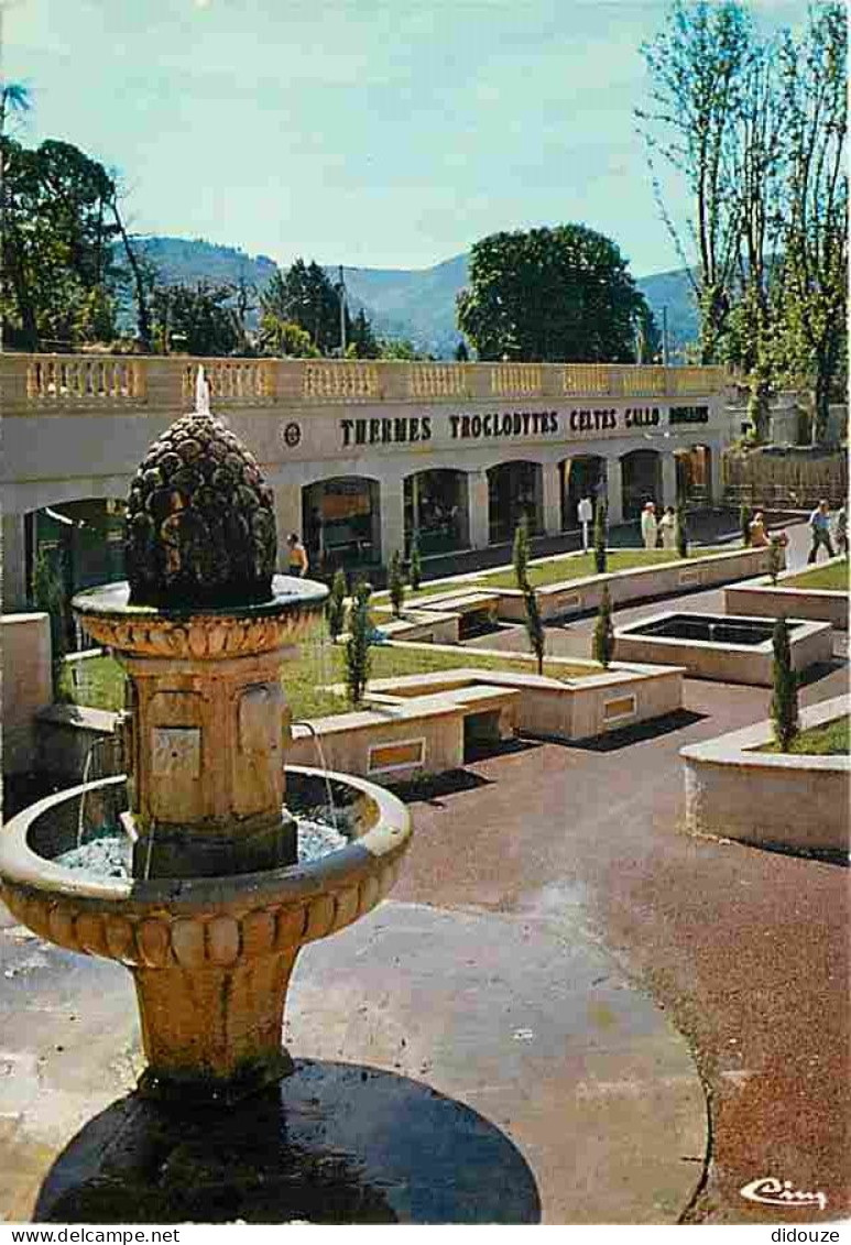 Carte Postale - 04 - Gréoux les Bains - L'Etablissement Thermal - Entrée des Thermes - Flamme Postale de Gréoux les Bain