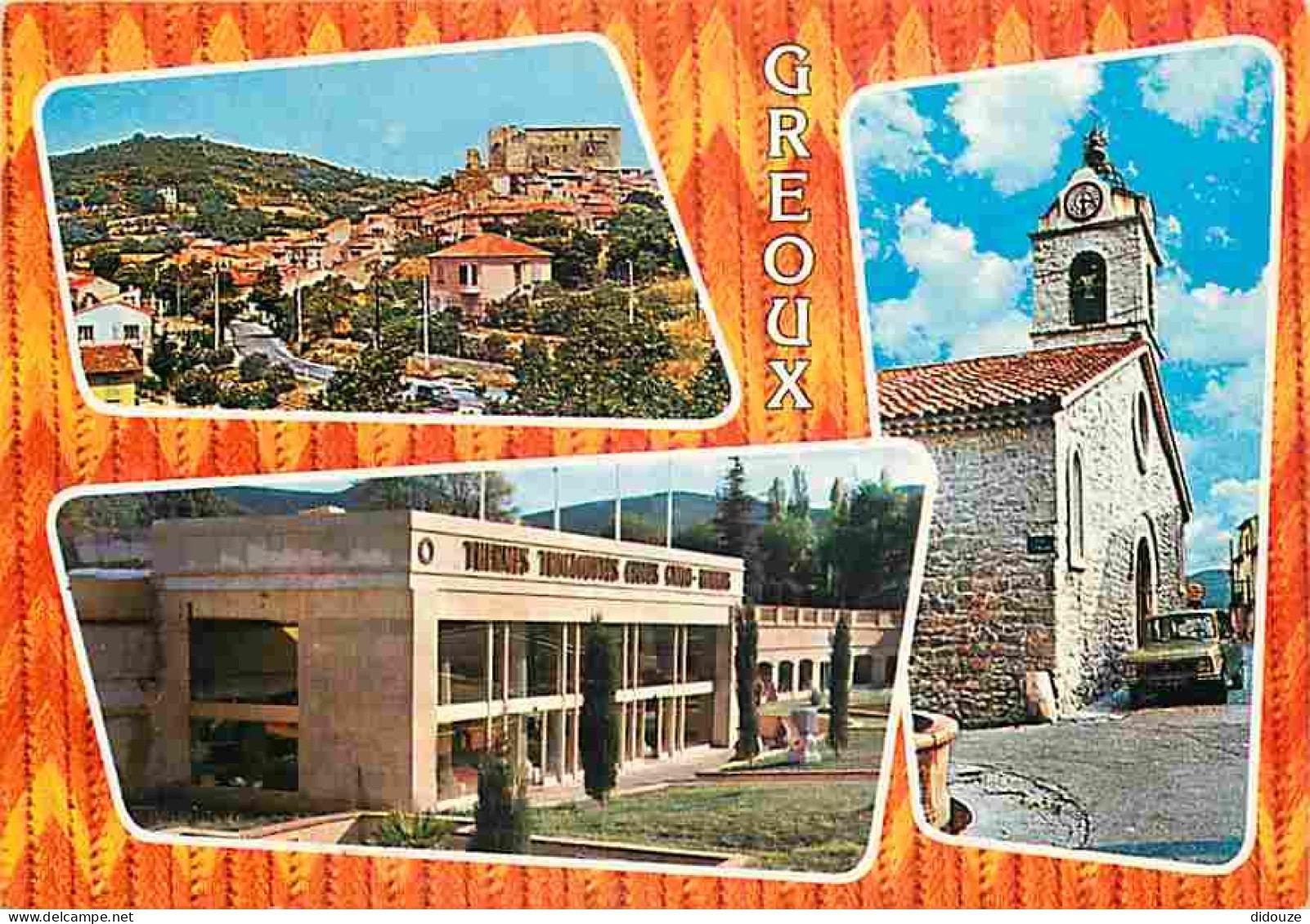 Carte Postale - 04 - Gréoux les Bains - Multivues - Automobiles - Flamme Postale de Gréoux les Bains - CPM - Voir Scans