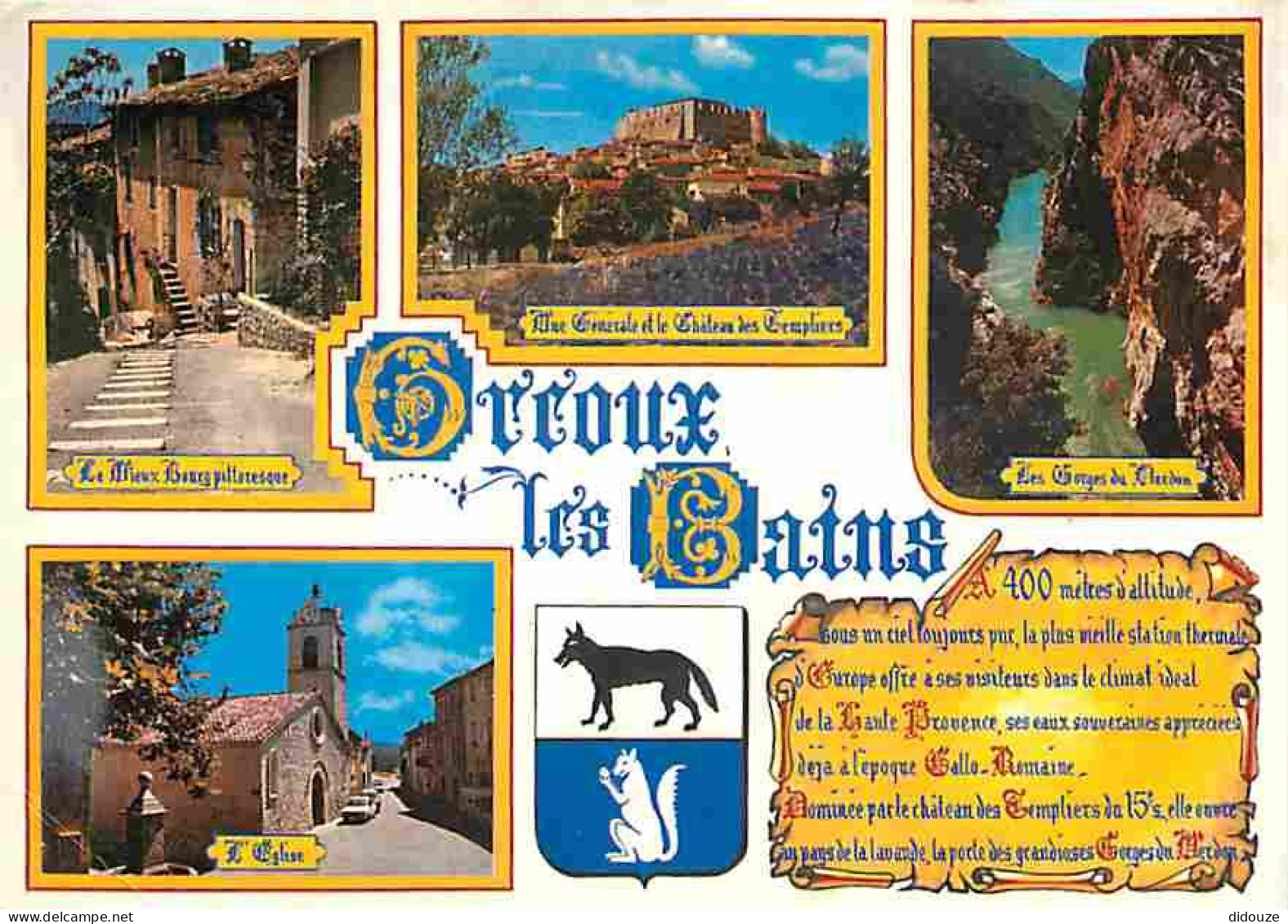 Carte Postale - 04 - Gréoux les Bains - Multivues - Blasons - Flamme Postale de Gréoux les Bains - CPM - Voir Scans Rect