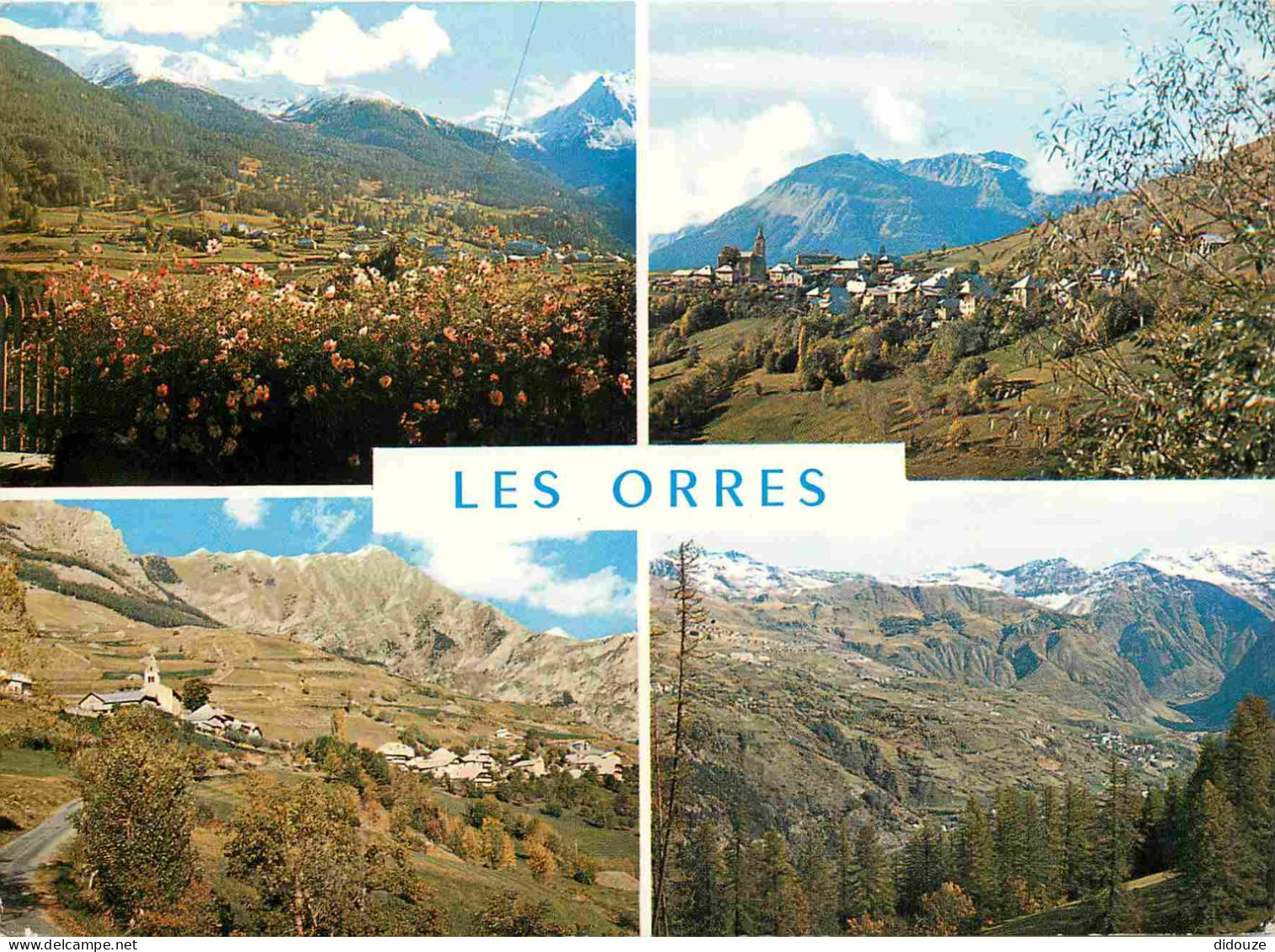 Carte Postale - 05 - Les orres - Multivues - Le mélezet chaîne de la portette le chef-lieu entrée du chef-lieu la vallée