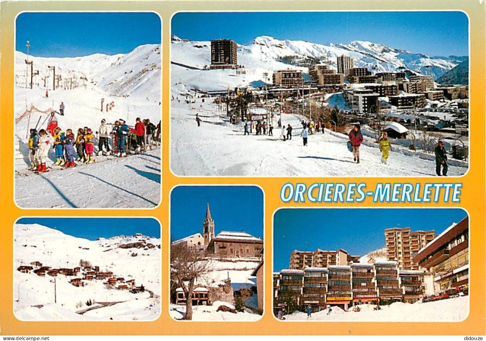 Carte Postale - 05 - Orcières Merlette - Multivues - Hiver - Neige - Flamme Postale de Orcières Merlette - CPM - Voir Sc
