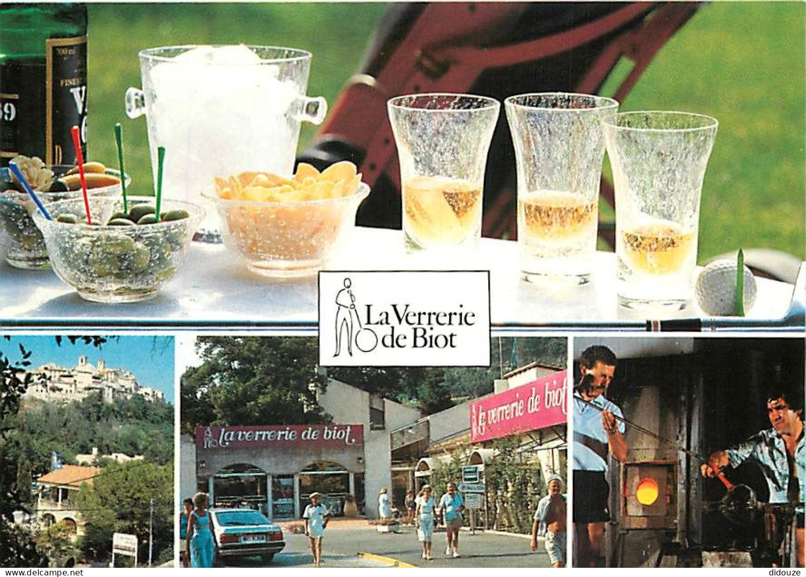 Carte Postale - 06 - Biot - Verrerie de Biot - Multivues - Automobiles - Artisanat - Métiers - CPM - Carte Neuve - Voir
