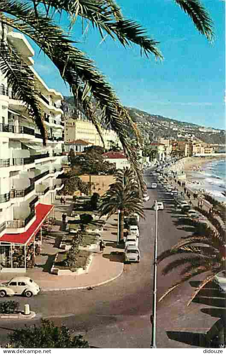 Carte Postale - 06 - Menton - La Promenade - A gauche le Paris-Plage - CPM - Voir Scans Recto-Verso - Poscard - Carta Po