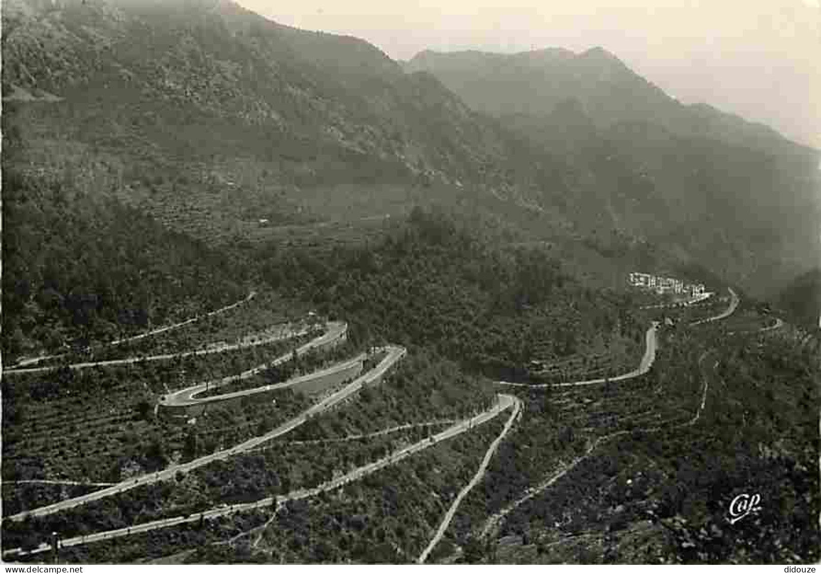 Carte Postale - 06 - Sospel - Environs de Sospel - Les lacets du Col de Castillon - CPM - Voir Scans Recto-Verso - Posca