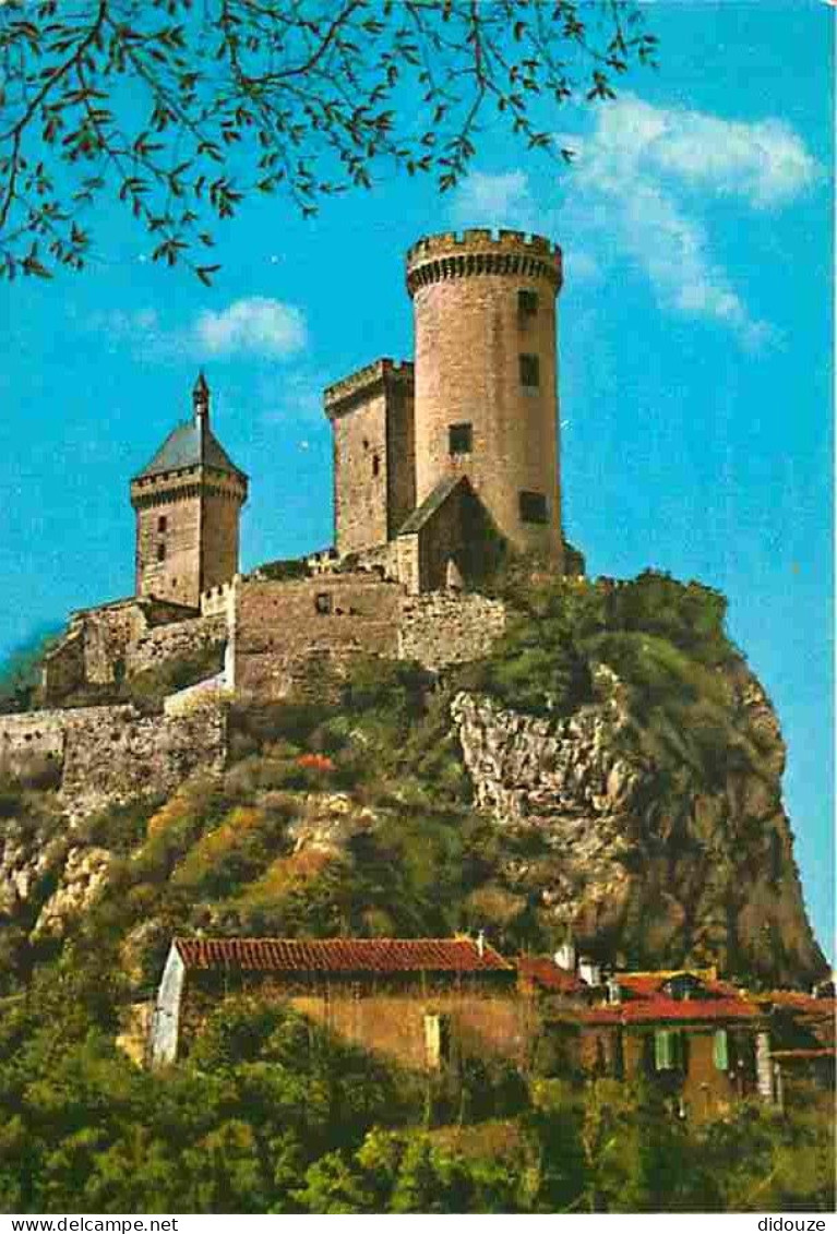 Carte Postale - 09 - Foix - Le château fort des Comtes de Foix - Flamme Postale de Foix - CPM - Voir Scans Recto-Verso -