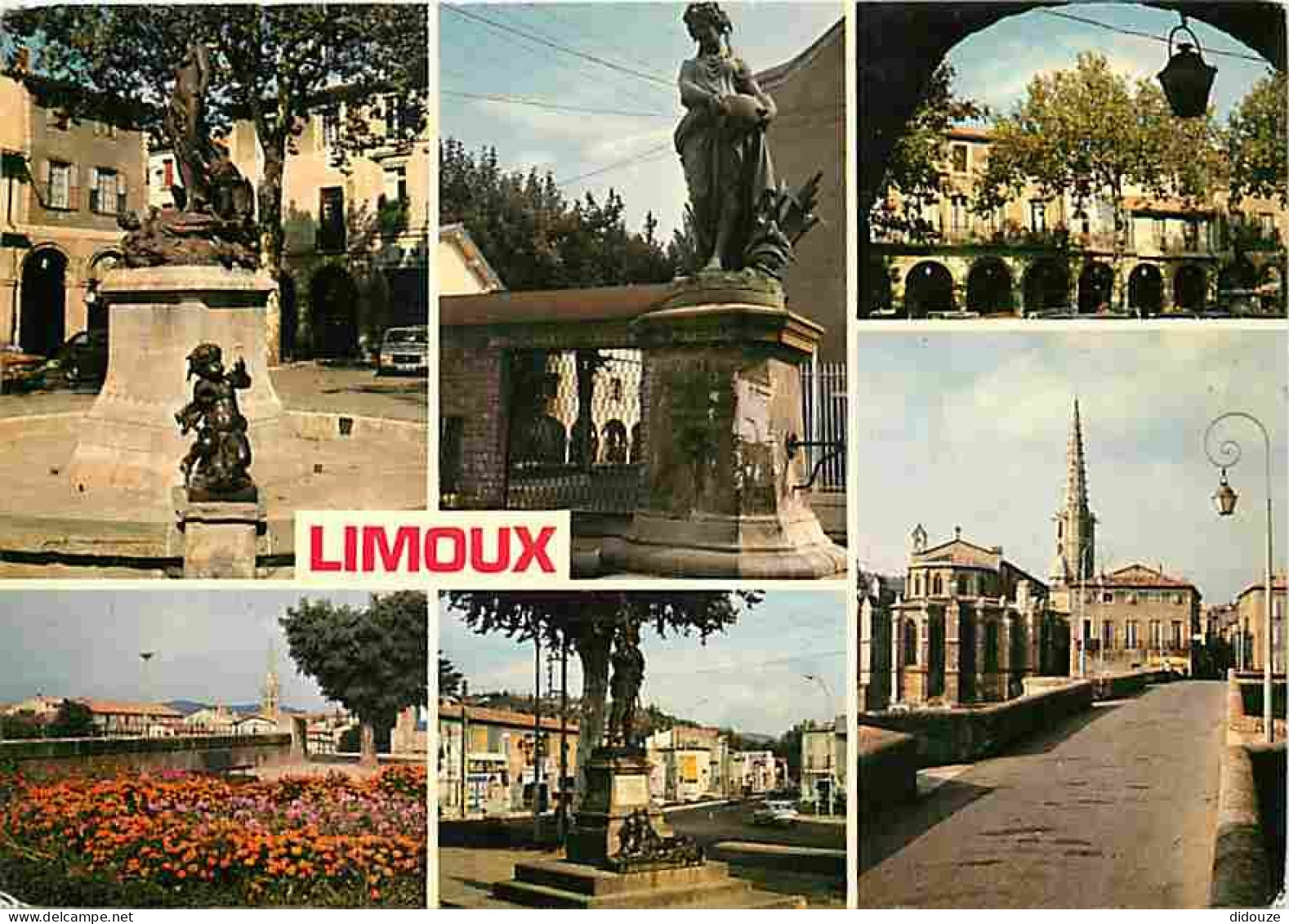 Carte Postale - 11 - Limoux - Multivues - Automobiles - Fleurs - Flamme Postale de Limoux - CPM - Voir Scans Recto-Verso