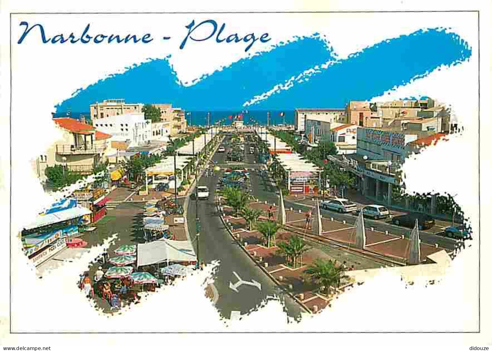 Carte Postale - 11 - Narbonne - Narbonne Plage - Automobiles - Flamme Postale de Narbonne Plage - CPM - Voir Scans Recto