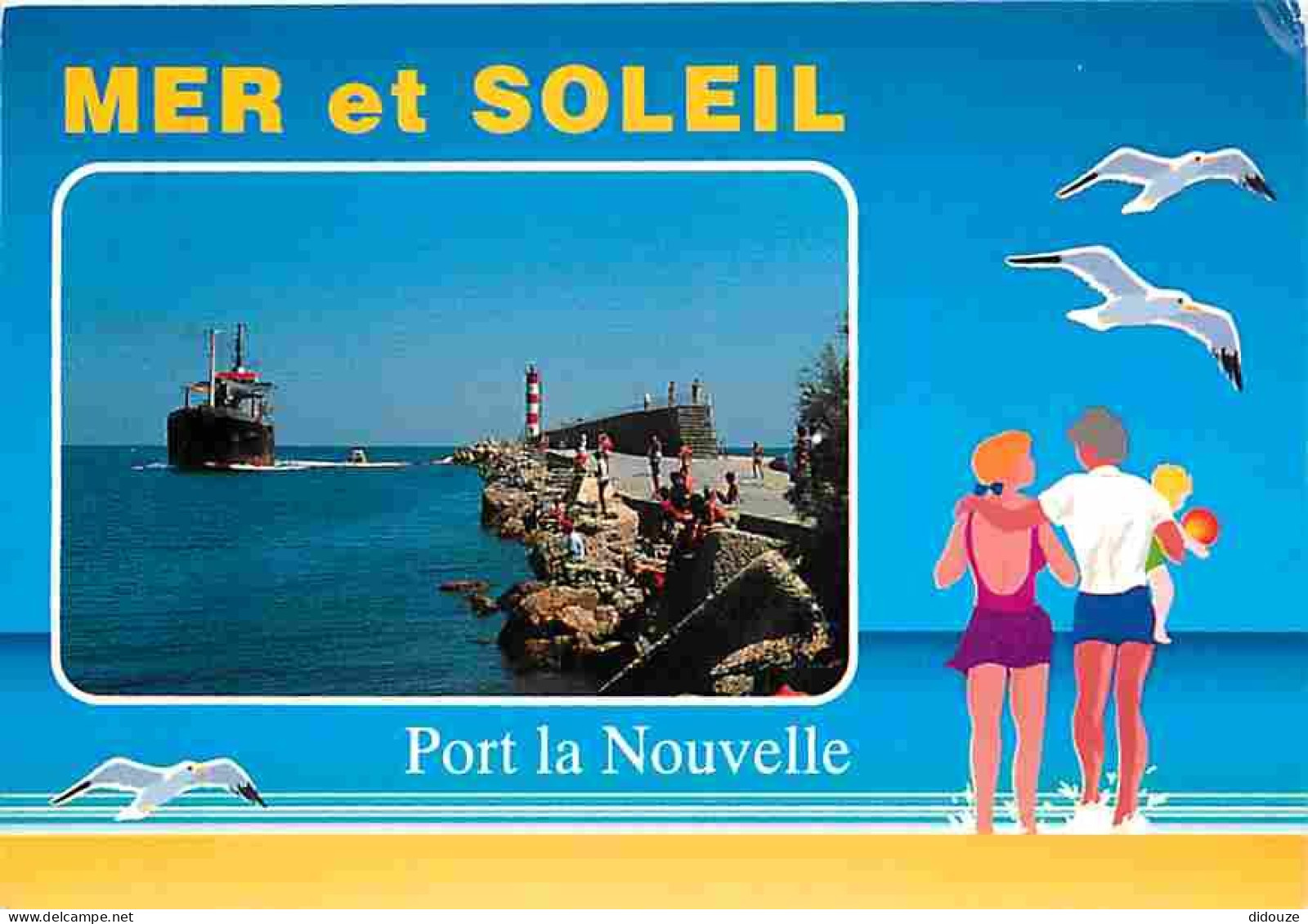 Carte Postale - 11 - Port la Nouvelle - La Jetée - Bateaux - Flamme Postale de Port la Nouvelle - CPM - Voir Scans Recto