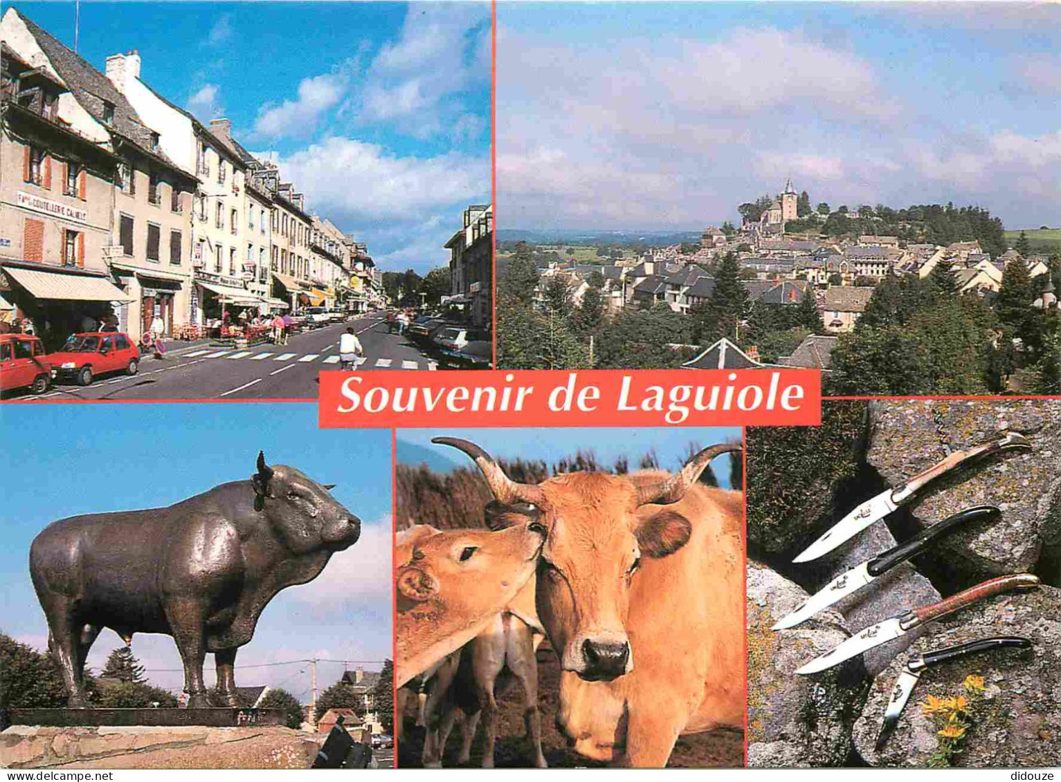 Carte Postale - 12 - Laguiole - Multivues - Vaches - Couteaux - CPM - Voir Scans Recto-Verso - Poscard - Carta Postal -