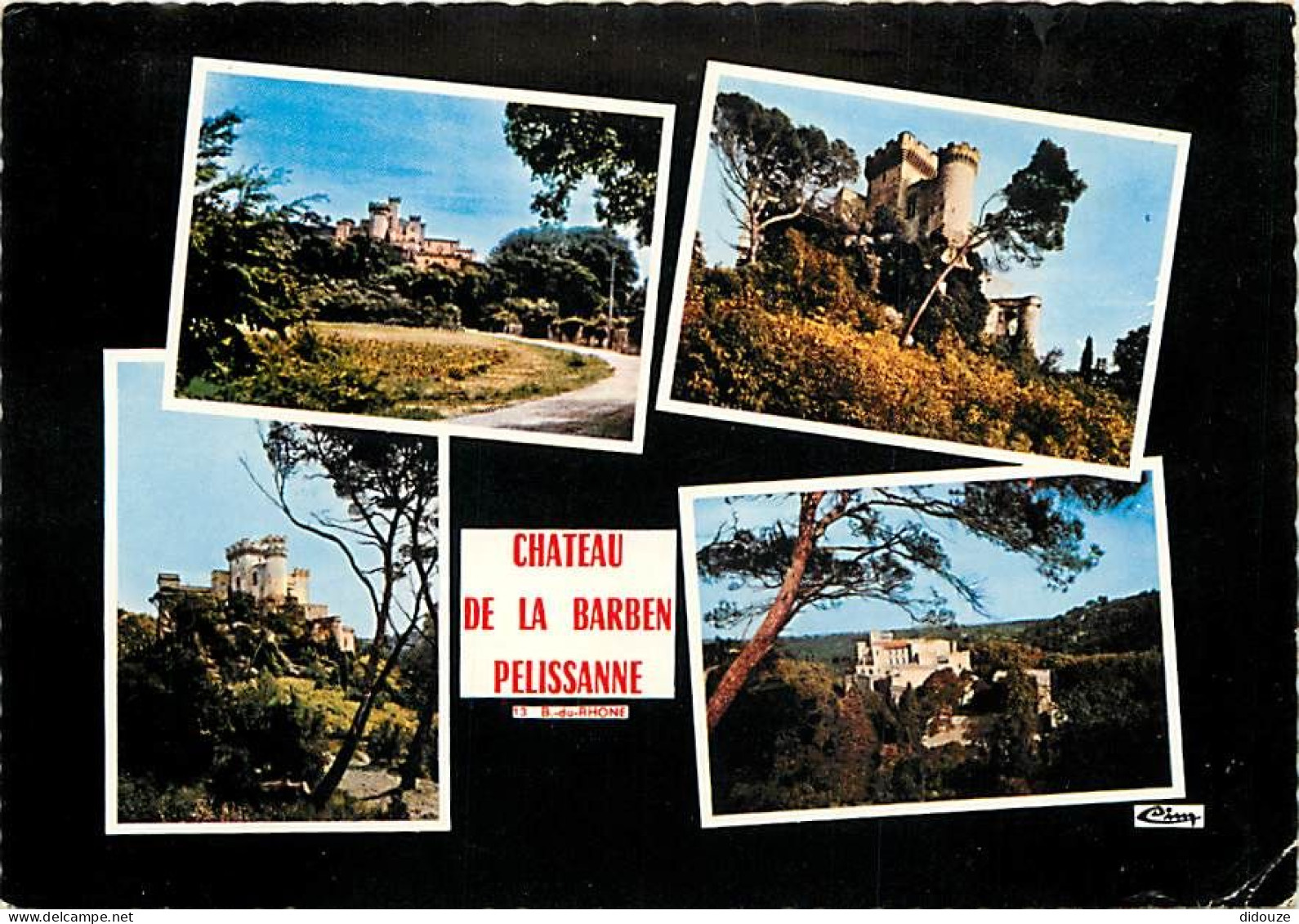 Carte Postale - 13 - Pélissanne - Château de la Barben - Multivues - Flamme Postale de La Roque d'Antheron - CPM - Voir