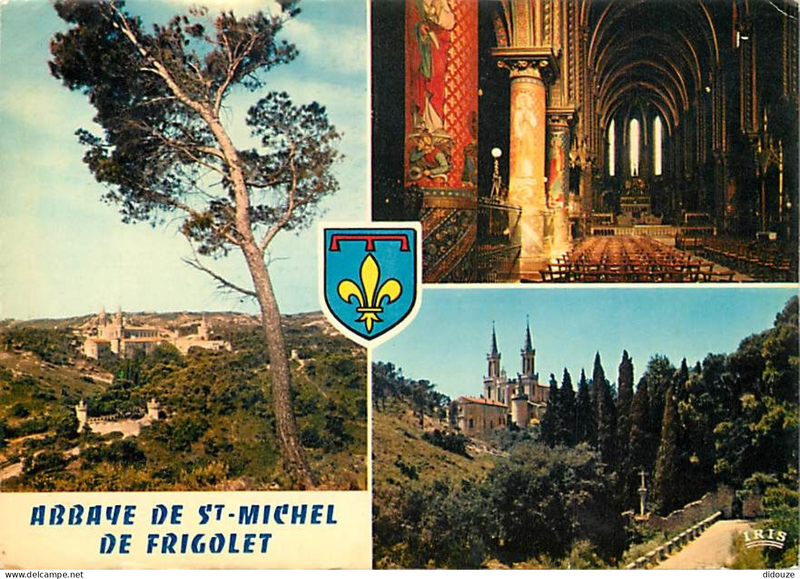 Carte Postale - 13 - Tarascon - Abbaye Saint Michel de Frigolet - Multivues - Blasons - Flamme Postale de Tarascon - CPM