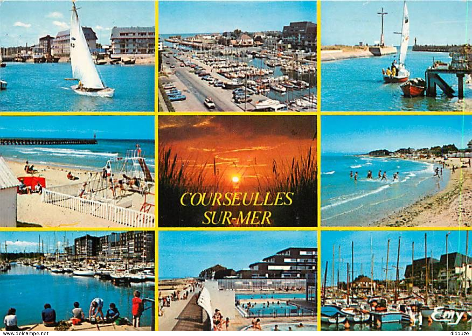 Carte Postale - 14 - Courseulles sur Mer - Multivues - Flamme Postale de Courseulles sur Mer - CPM - Voir Scans Recto-Ve