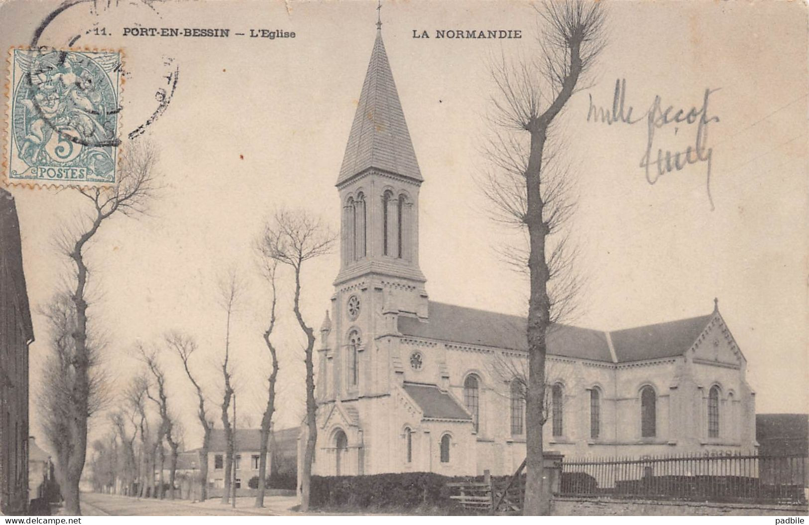 carte postale 14. Port-en-Bessin-Huppain très beau plan