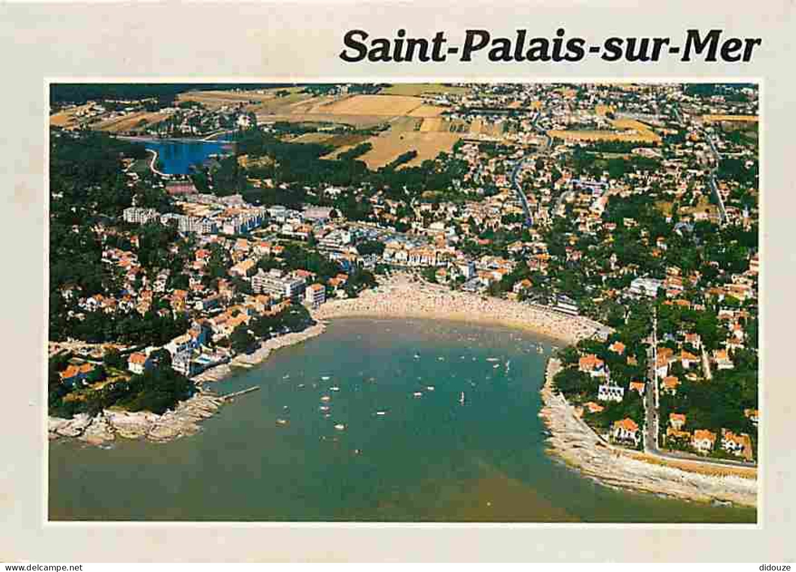 Carte Postale - 17 - Saint Palais sur Mer - Vue Générale aérienne - La plage de Saint-Palais - Au fond le Lac - CPM - Vo