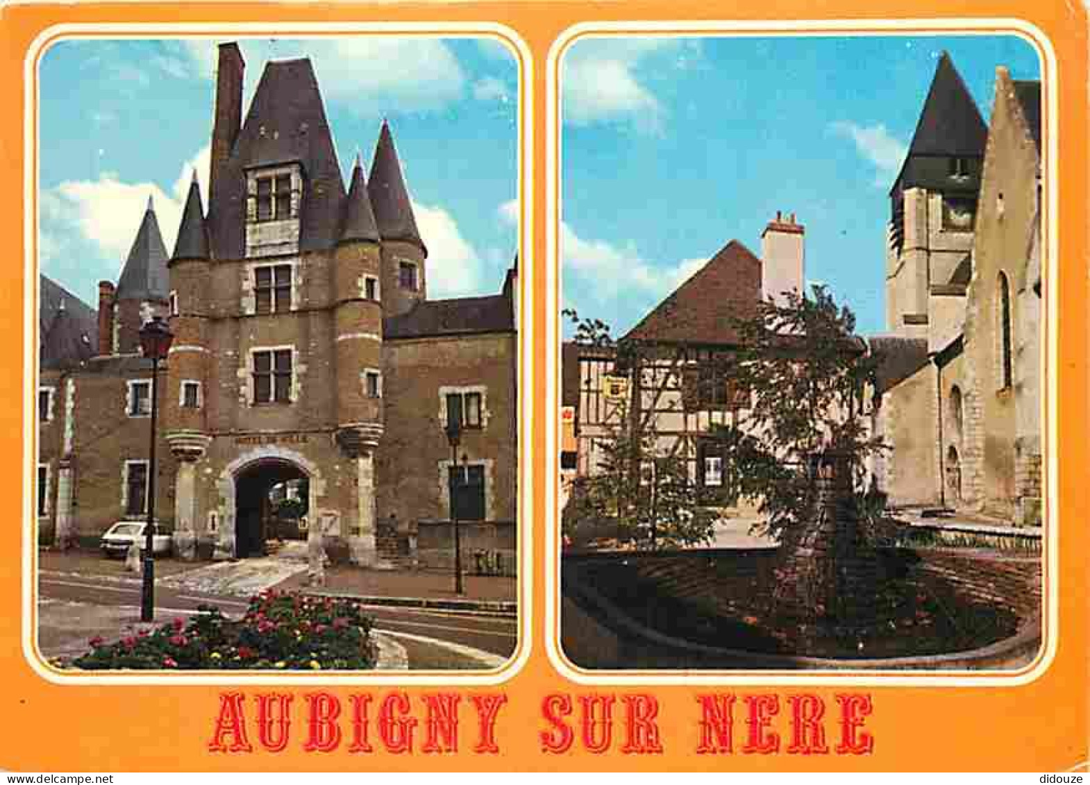Carte Postale - 18 - Aubigny sur Nère - Multivues - Flamme Postale de Aubigny sur Nère - CPM - Voir Scans Recto-Verso -