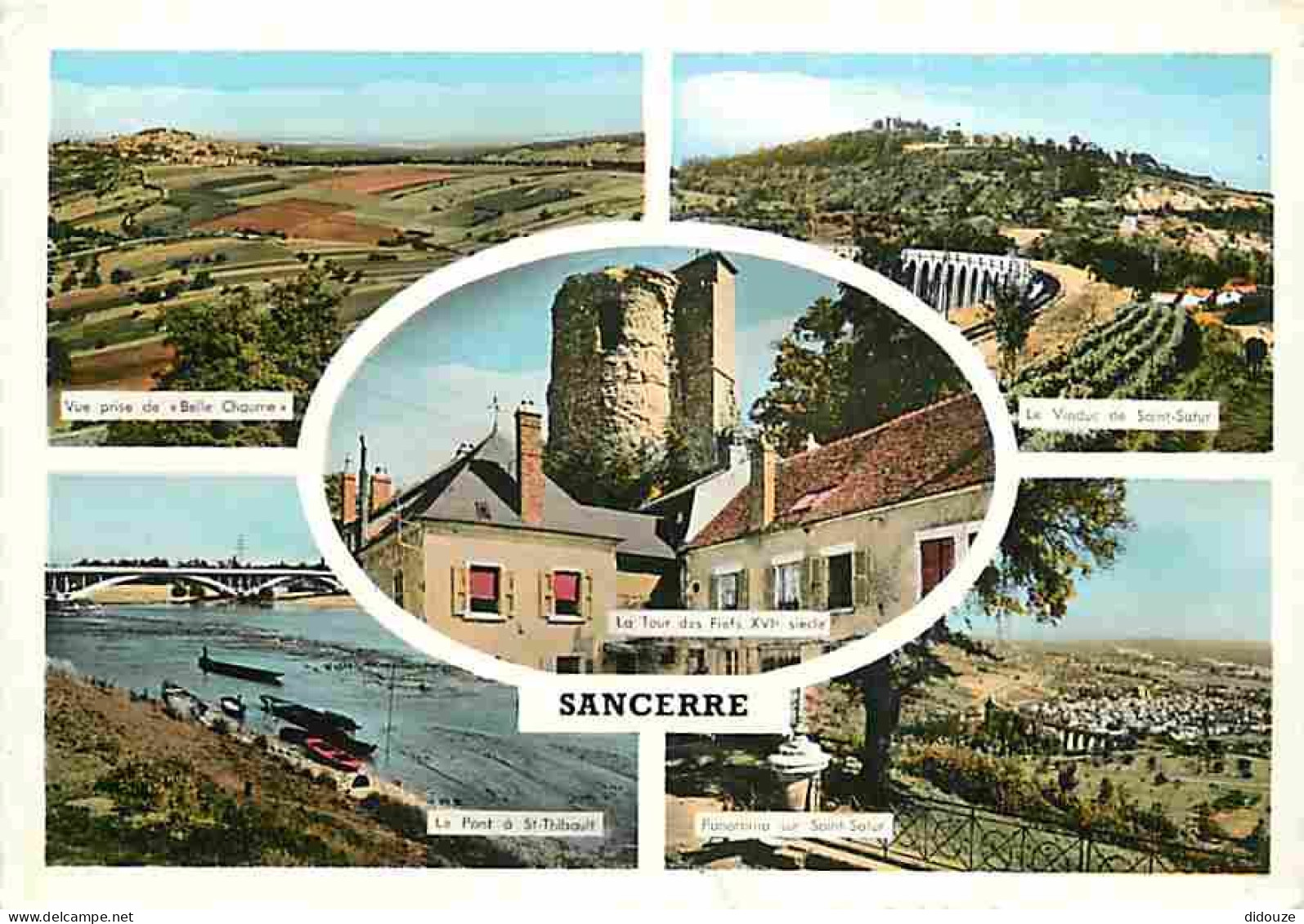 Carte Postale - 18 - Sancerre - Multivues - Flamme Postale de Sancerre - CPM - Voir Scans Recto-Verso - Poscard - Carta