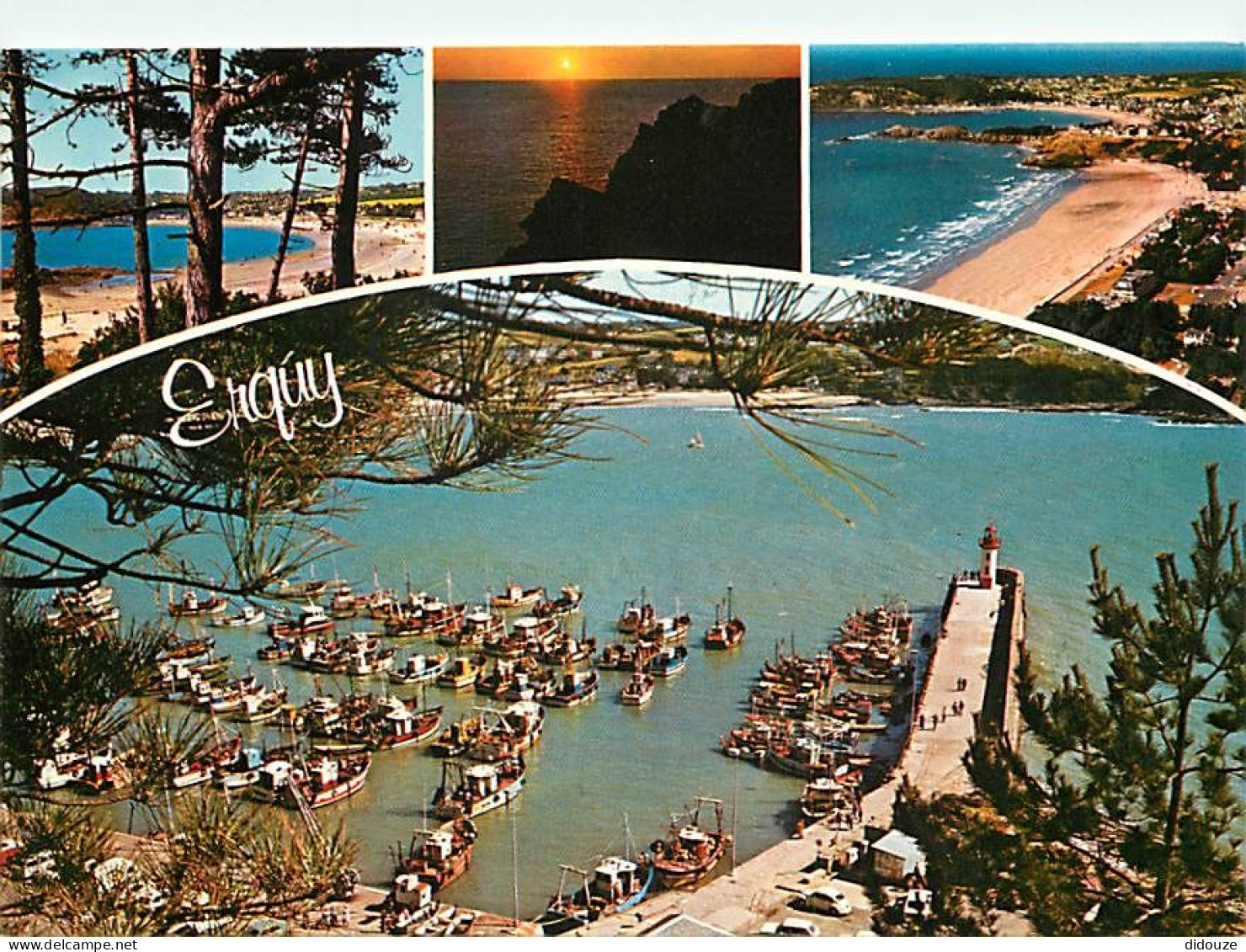 Carte Postale - 22 - Erquy - Multivues - Bateaux - Flamme Postale de Erquy - CPM - Voir Scans Recto-Verso - Poscard - Ca