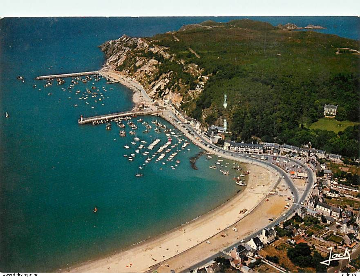 Carte Postale - 22 - Erquy - Vue Générale aérienne - Flamme Postale de Erquy - CPM - Voir Scans Recto-Verso - Poscard -