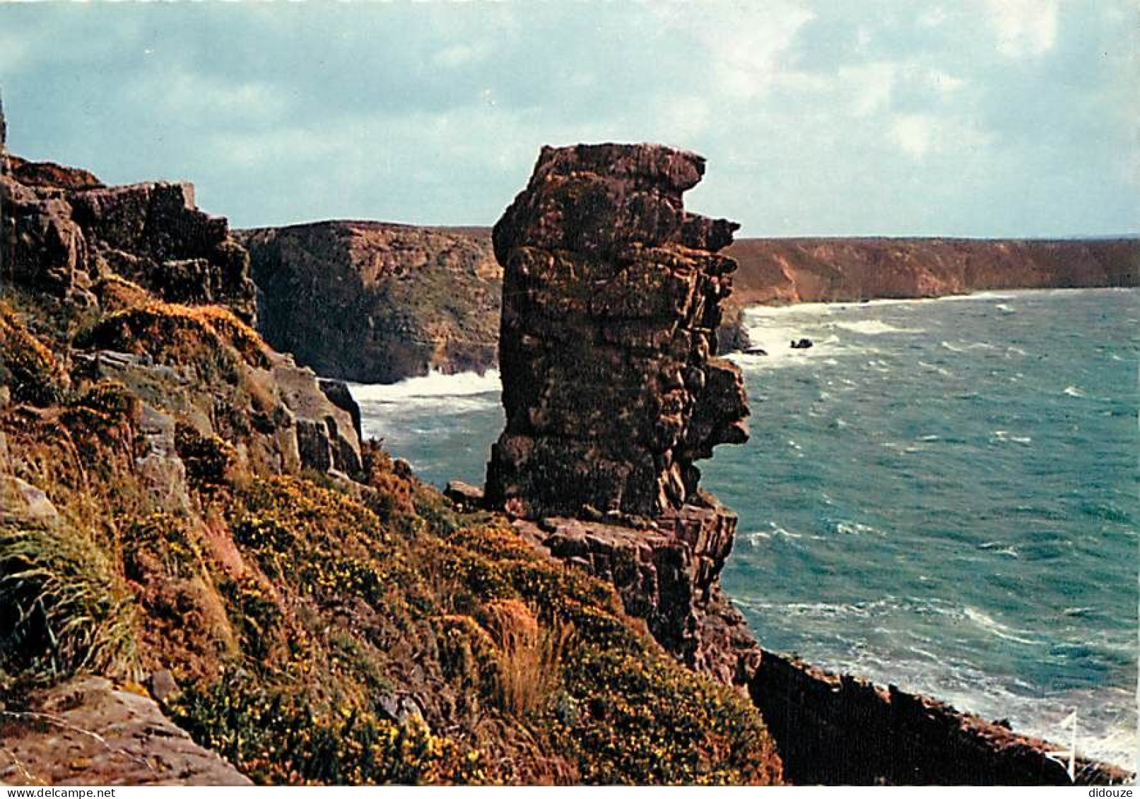 Carte Postale - 22 - Le Cap Fréhel - Etrange rocher sur la côte ouest du Cap Fréhel - Flamme Postale de Erquy - CPM - Vo